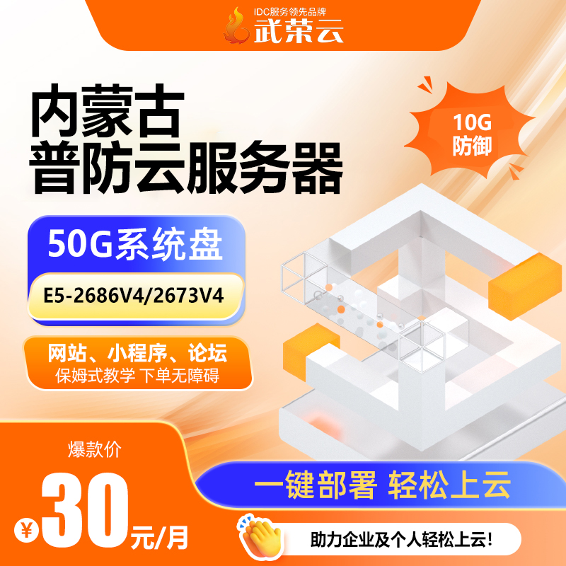 給企業省成本！4核4G云服務器，雙50GSSD快存，10M對稱帶寬，10G防御，30元/月性價比高